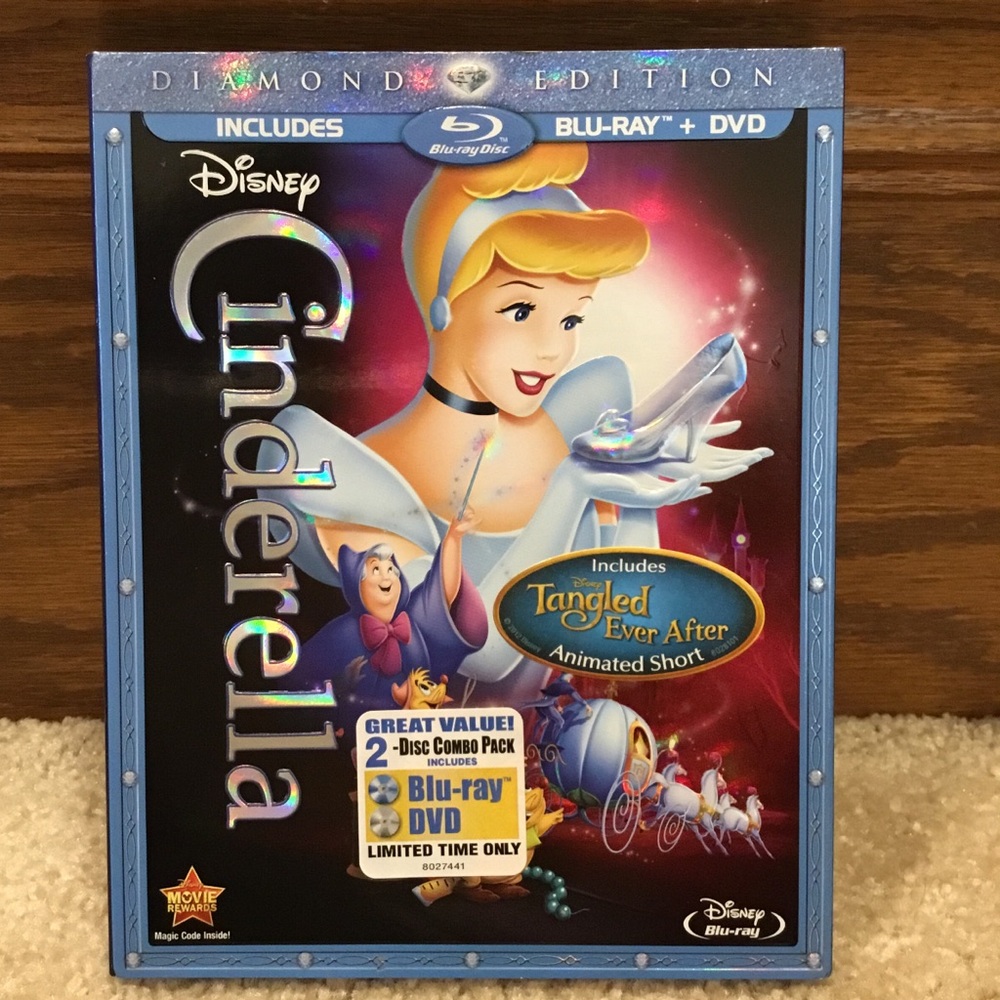 Disney Cinderella Diamond Edition DVD & Blu-Ray Set